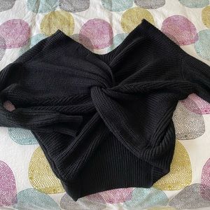 Twist back sweater
